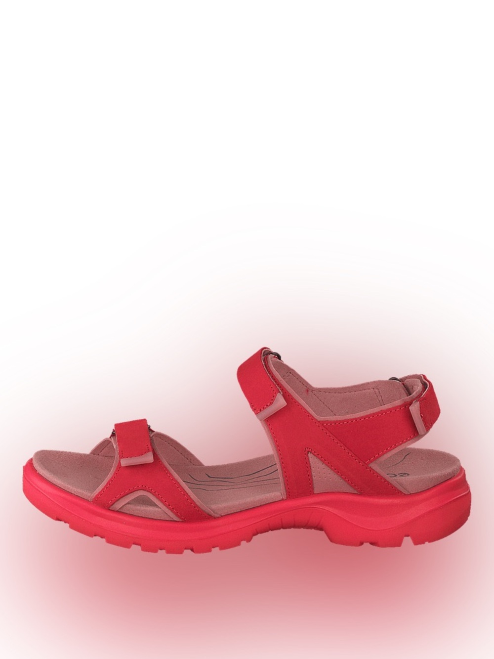 ECCO Womens Off-road Comfort Sport Sandals Red and Pink Velcro EUC 39 / 8-8.5 US - Picture 2 of 7